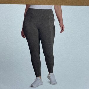 Eddie Bauer Women's L Leggings Green Polyester Spandex e0909